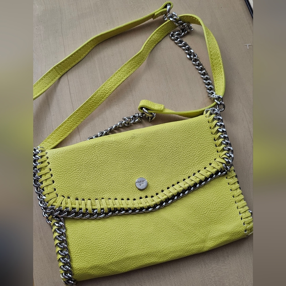 Madden Girl Yellow Chain Strap Bag